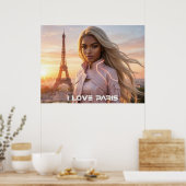 パリ - フランス ポスター (キッチン)