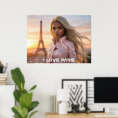 パリ - フランス ポスター (ホームオフィス)