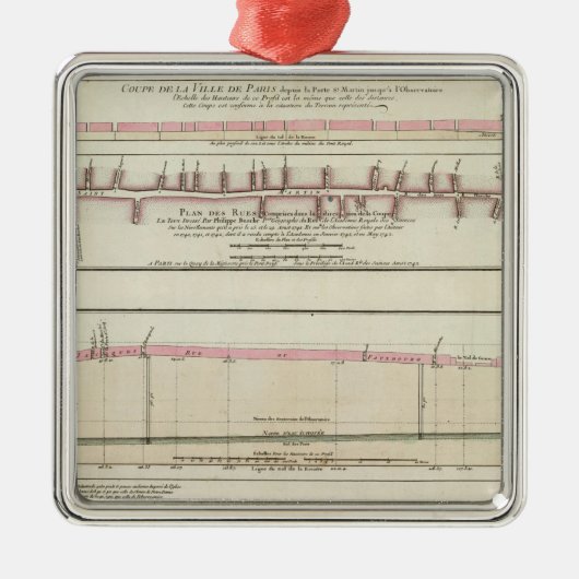 パリ、フランス メタルオーナメント (正面)