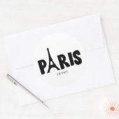 パリ フランス ラウンドシール (封筒)