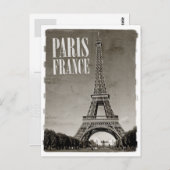 パリ・フランス・レトロ ポストカード (正面/裏面)