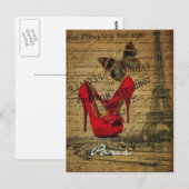 パリ，フランス – ヴィンテージはがき ポストカード (正面/裏面)