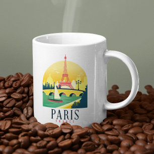 パリ　フランス　ヴィンテージ　トラベル コーヒーマグカップ