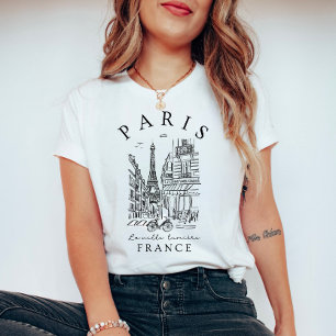 パリ フランス - 光の街 Tシャツ