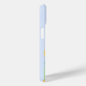 パリ、フランス、旅行アート、パステル名門私立校風の、ブルー Case-Mate iPhoneケース (裏面 / 右)