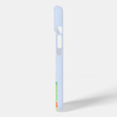 パリ、フランス、旅行アート、パステル名門私立校風の、ブルー Case-Mate iPhoneケース (裏面 / 左)