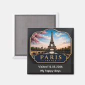 🗼 パリ フランス 旅行 お土産 思い出 マグネット (正面/裏面)