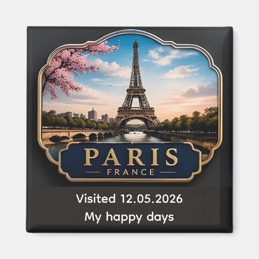 🗼 パリ フランス 旅行 お土産 思い出 マグネット (正面)