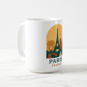 パリ フランス 旅行 コーヒーマグ – ノートルダム寺院 コーヒーマグカップ (正面左)