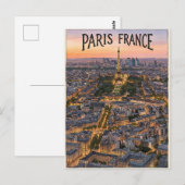 パリ フランス 旅行 ポストカード (正面/裏面)
