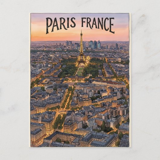 パリ フランス 旅行 ポストカード (正面)