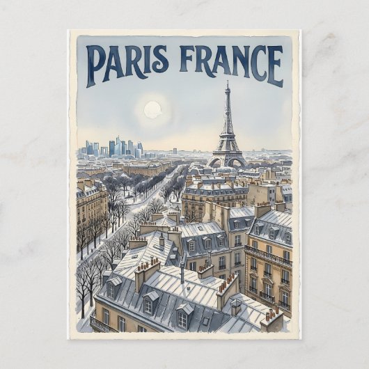 パリ フランス 旅行 ポストカード (正面)