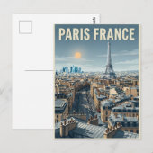 パリ フランス 旅行 ポストカード (正面/裏面)