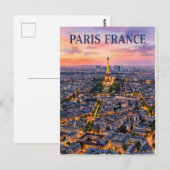 パリ フランス 旅行 ポストカード (正面/裏面)
