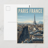 パリ フランス 旅行 ポストカード (正面/裏面)