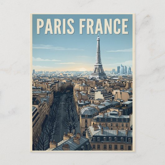 パリ フランス 旅行 ポストカード (正面)