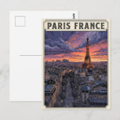 パリ フランス 旅行 ポストカード (正面/裏面)