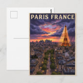 パリ フランス 旅行 ポストカード (正面/裏面)