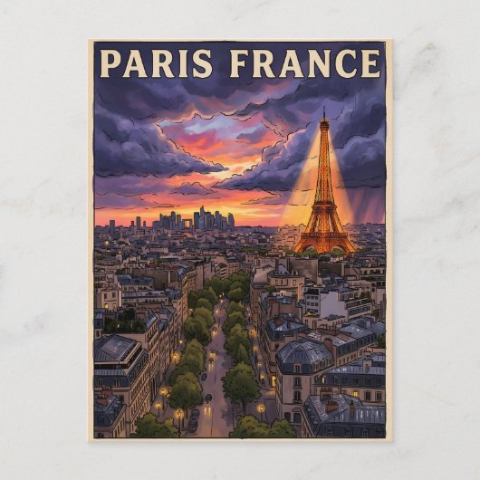 パリ フランス 旅行 ポストカード (正面)