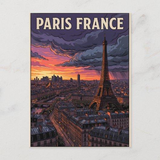 パリ フランス 旅行 ポストカード (正面)