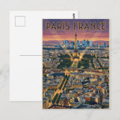 パリ フランス 旅行 ポストカード (正面/裏面)
