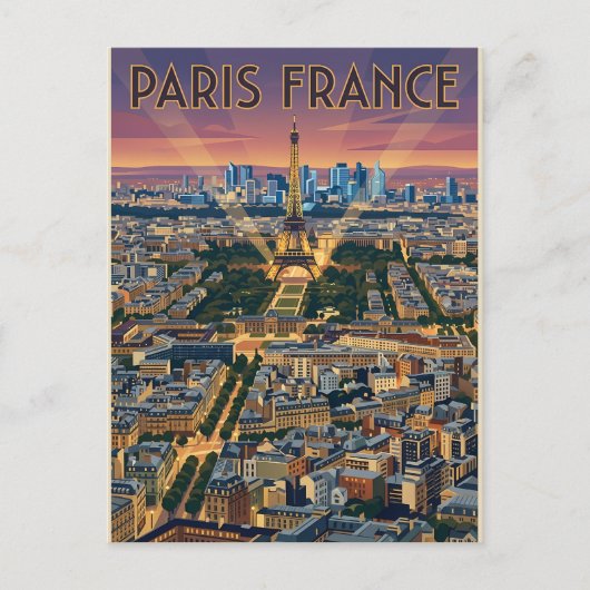 パリ フランス 旅行 ポストカード (正面)