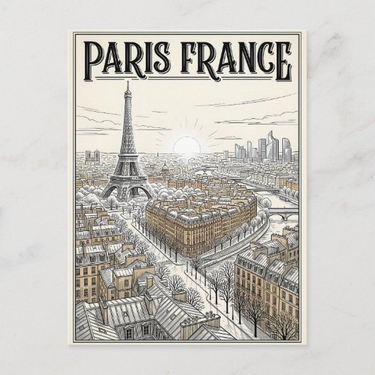 パリ フランス 旅行 ポストカード (正面)