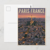 パリ フランス 旅行 ポストカード (正面/裏面)