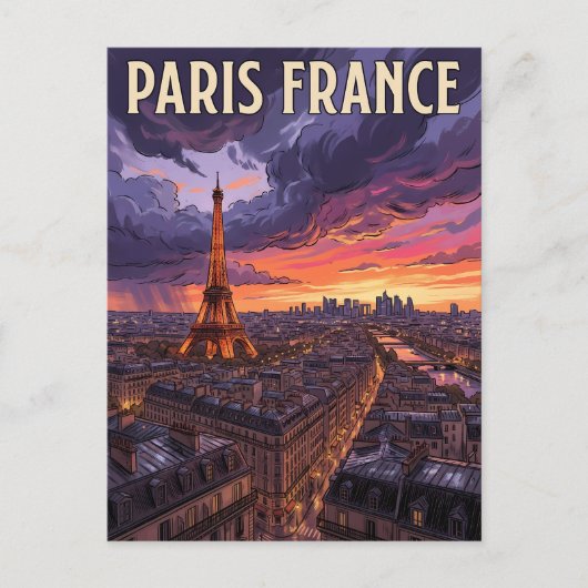 パリ フランス 旅行 ポストカード (正面)