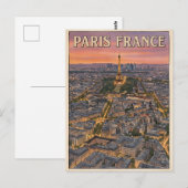 パリ フランス 旅行 ポストカード (正面/裏面)
