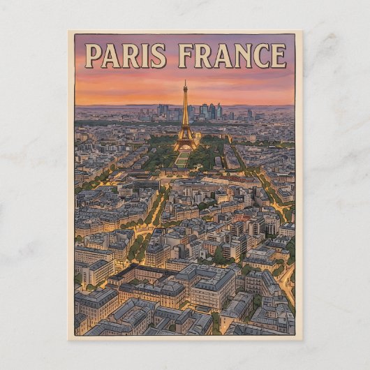 パリ フランス 旅行 ポストカード (正面)