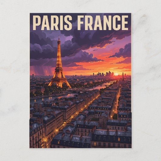 パリ フランス 旅行 ポストカード (正面)