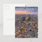 パリ フランス 旅行 ポストカード (正面/裏面)
