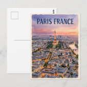パリ フランス 旅行 ポストカード (正面/裏面)