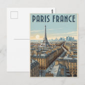パリ フランス 旅行 ポストカード (正面/裏面)