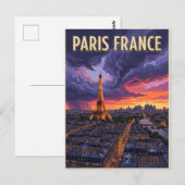 パリ フランス 旅行 ポストカード (正面/裏面)