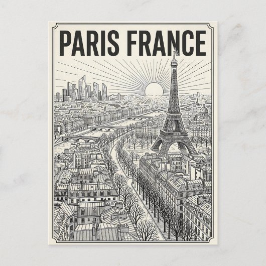パリ フランス 旅行 ポストカード (正面)