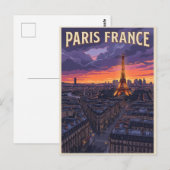 パリ フランス 旅行 ポストカード (正面/裏面)