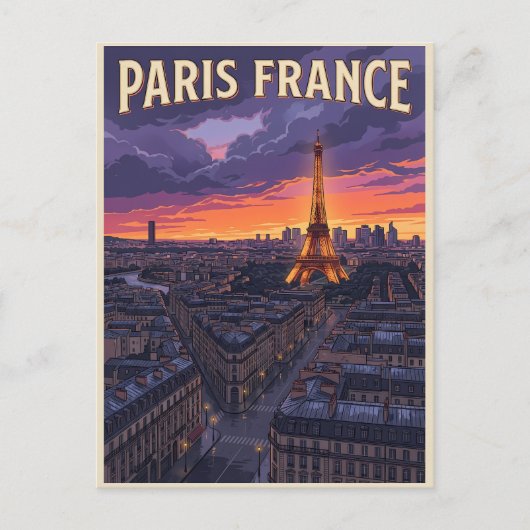 パリ フランス 旅行 ポストカード (正面)