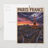 パリ フランス 旅行 ポストカード (正面/裏面)