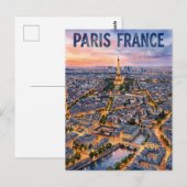 パリ フランス 旅行 ポストカード (正面/裏面)