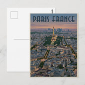 パリ フランス 旅行 ポストカード (正面/裏面)