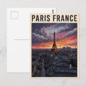 パリ フランス 旅行 ポストカード (正面/裏面)