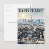 パリ フランス 旅行 ポストカード (正面/裏面)