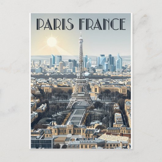 パリ フランス 旅行 ポストカード (正面)