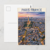 パリ フランス 旅行 ポストカード (正面/裏面)
