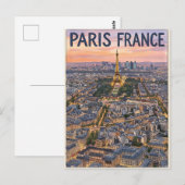 パリ フランス 旅行 ポストカード (正面/裏面)