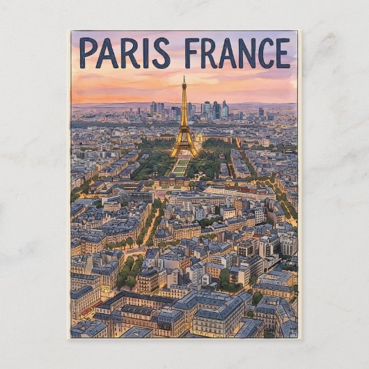 パリ フランス 旅行 ポストカード (正面)