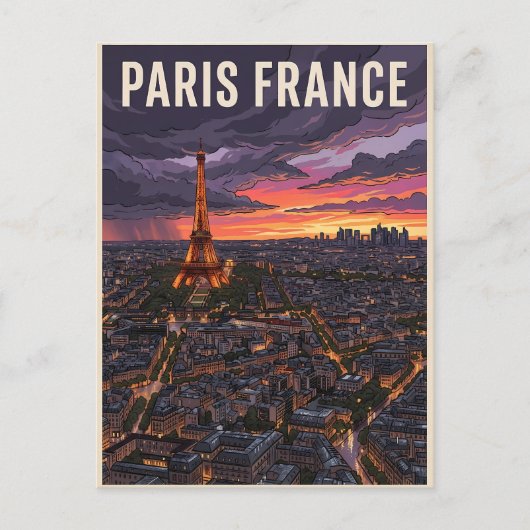 パリ フランス 旅行 ポストカード (正面)