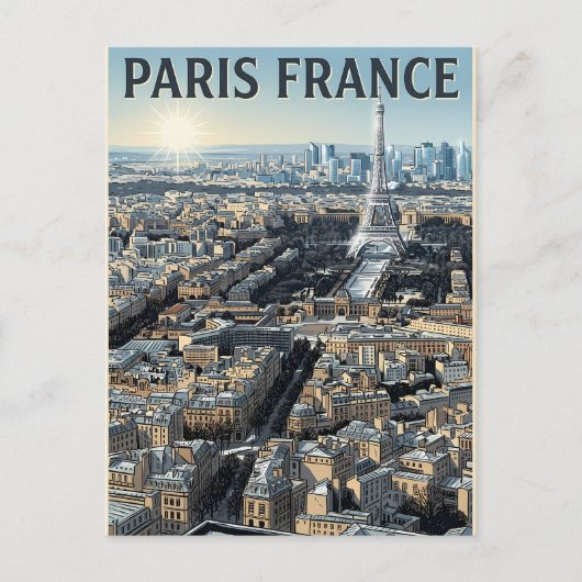 パリ フランス 旅行 ポストカード (正面)